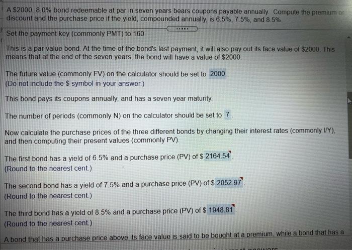 please help me with the formula for calculating the purchase price of