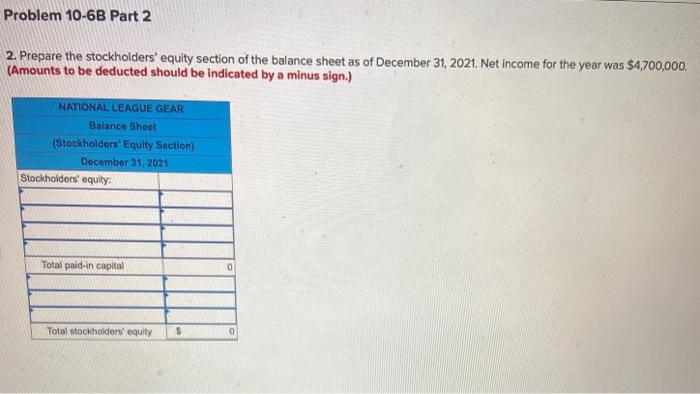 equity section (LO10-2, 10-3, 10- 4, 10-5, 10-7) [The following information applies