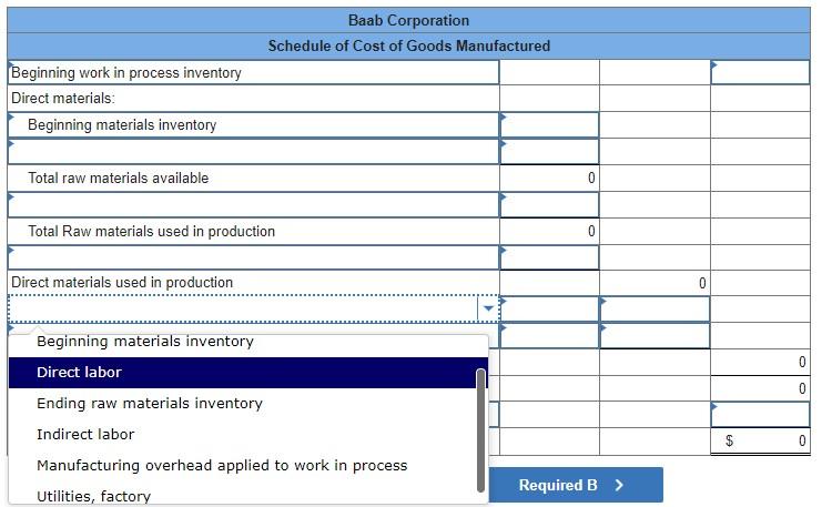 inventory balances were as follows at the beginning and end of the