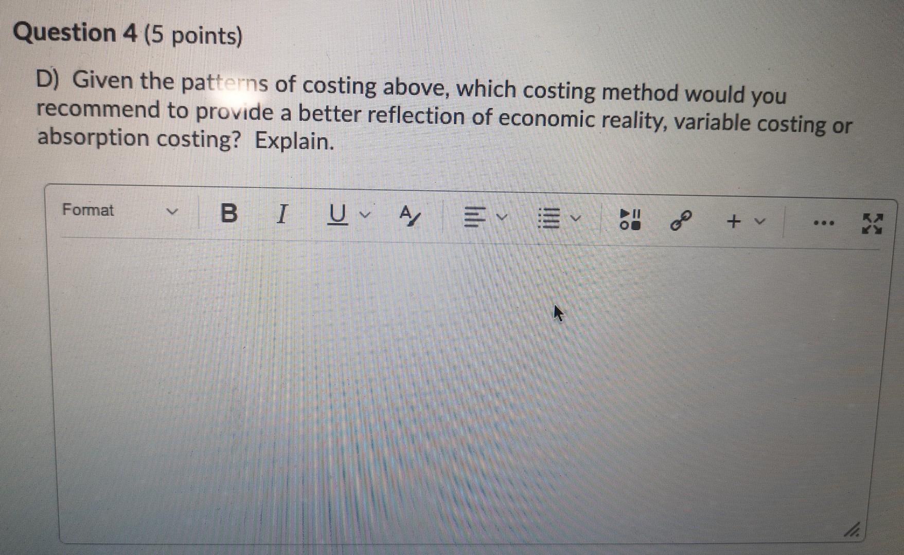has collected the following data for consideration: Year 1 Year 2 Year