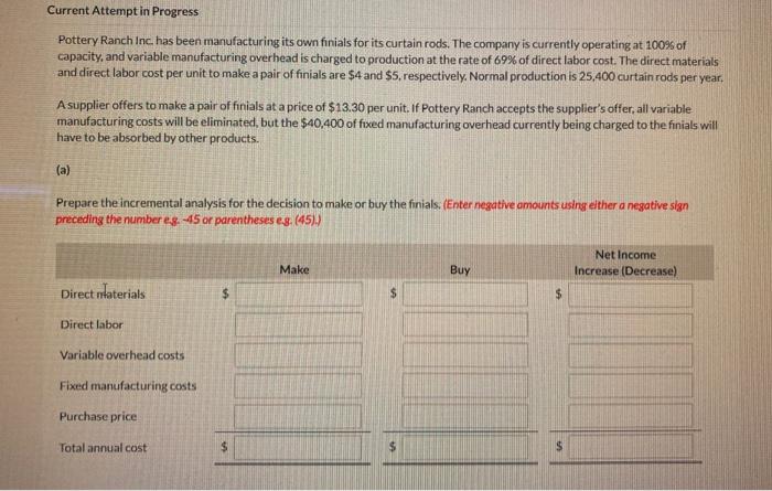  Current Attempt in Progress Pottery Ranch Inc. has been manufacturing its