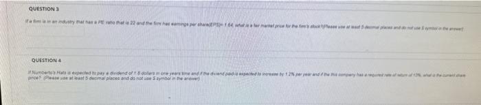 please answer all questions quEstion 3 QUESTION 4 quEstion 3 QUESTION 4