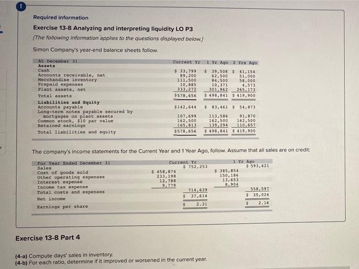 P3 [The following information applies to the questions displayed below.) Simon Company's
