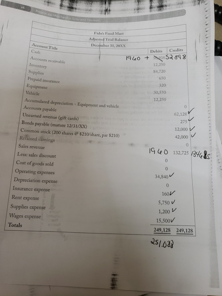 when recording the journal entry should I also be including an entry