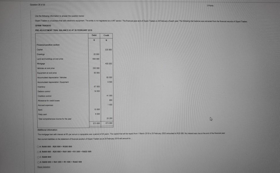 statement was R500 overdrawn. At the same date outstanding cheques amounted to