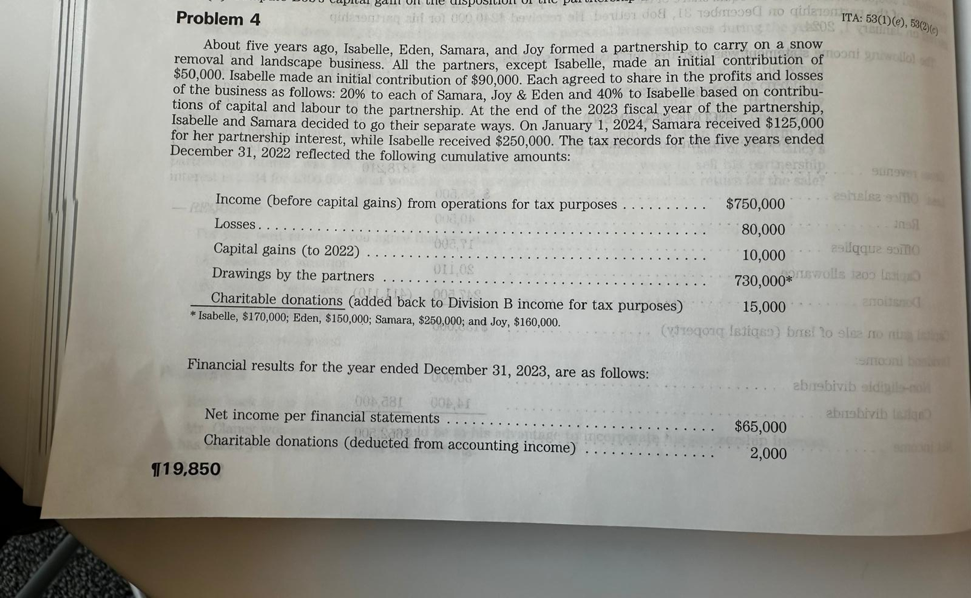  Ch.19/Study Guide - Assignment Problems Drawings: Other Information (1) Isabelle is