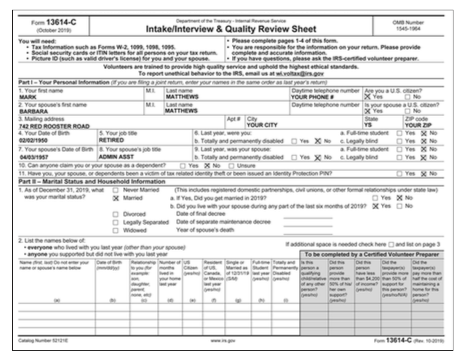 oware complete the tax retur, including Form 1040 and all appropri- ate