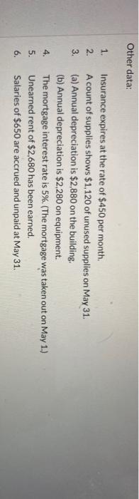 May 1, 2022. Here is its trial balance before adjustment on May