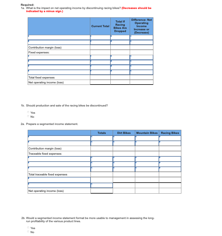 [LO10-2] The Regal Cycle Company manufactures three types of bicyclesa dirt bike,