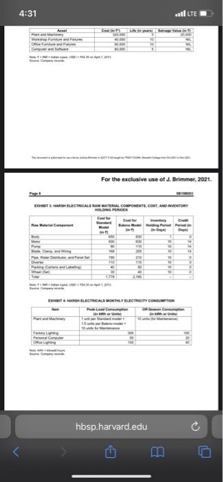 the classifications we discussed in class, please calculate the following: 1. Break-even