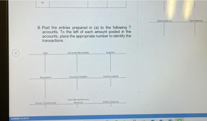 the current year: ho 1. Billed customers for fees earned, $41,730. 2.