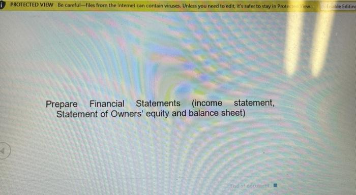 $39,150 4. Paid Creditors on account, $1,100. 5. Owner withdrew $12,000 for