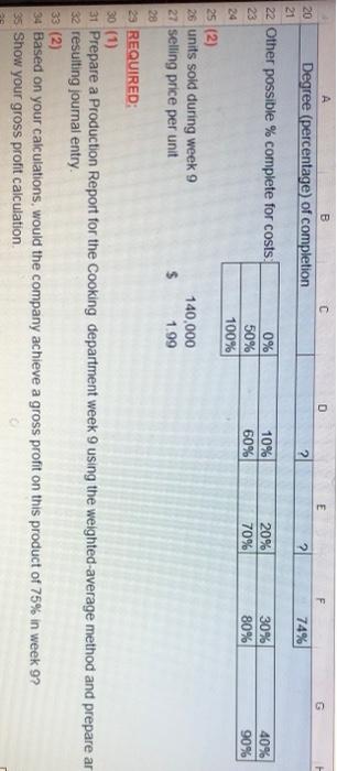the calculs explanation!! A B C D E G 1 Given Data: