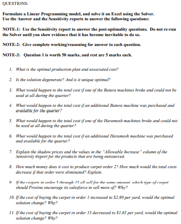 in detail. Case Study: PRISTINE CARPET COMPANY Pristine Carpet Company is one