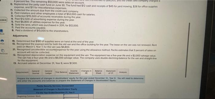 The trial balance of Pacilio Security Services, Incorporated as of January 1,