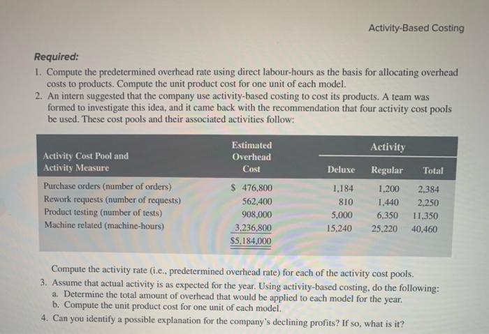 Traditional Product Costs [LO1 - CC1; L02 - CC3, 6, 7] Siegel