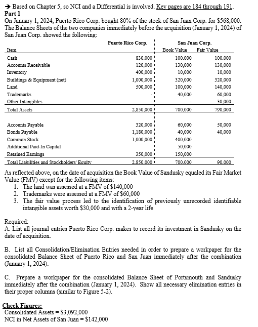  Based on Chapter 5, so NCI and a Differential is involved.