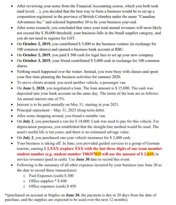  student number is 447 After reviewing your notes from the Financial