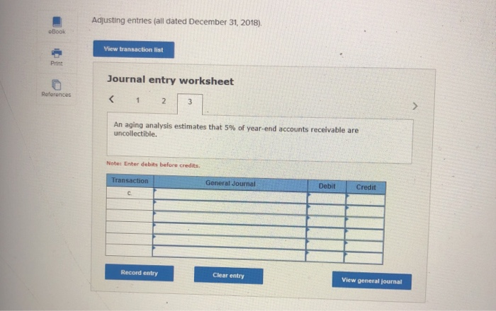 Cash sales Credit sales $2,054,310 3,406,000 In addition, its unadjusted trial balance