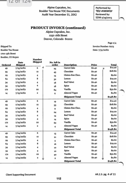 As part of our testing of controls procedures, we reperformed the company's