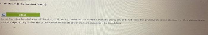  8. Problem 9,16 (Nonconstant Growith) elloph =