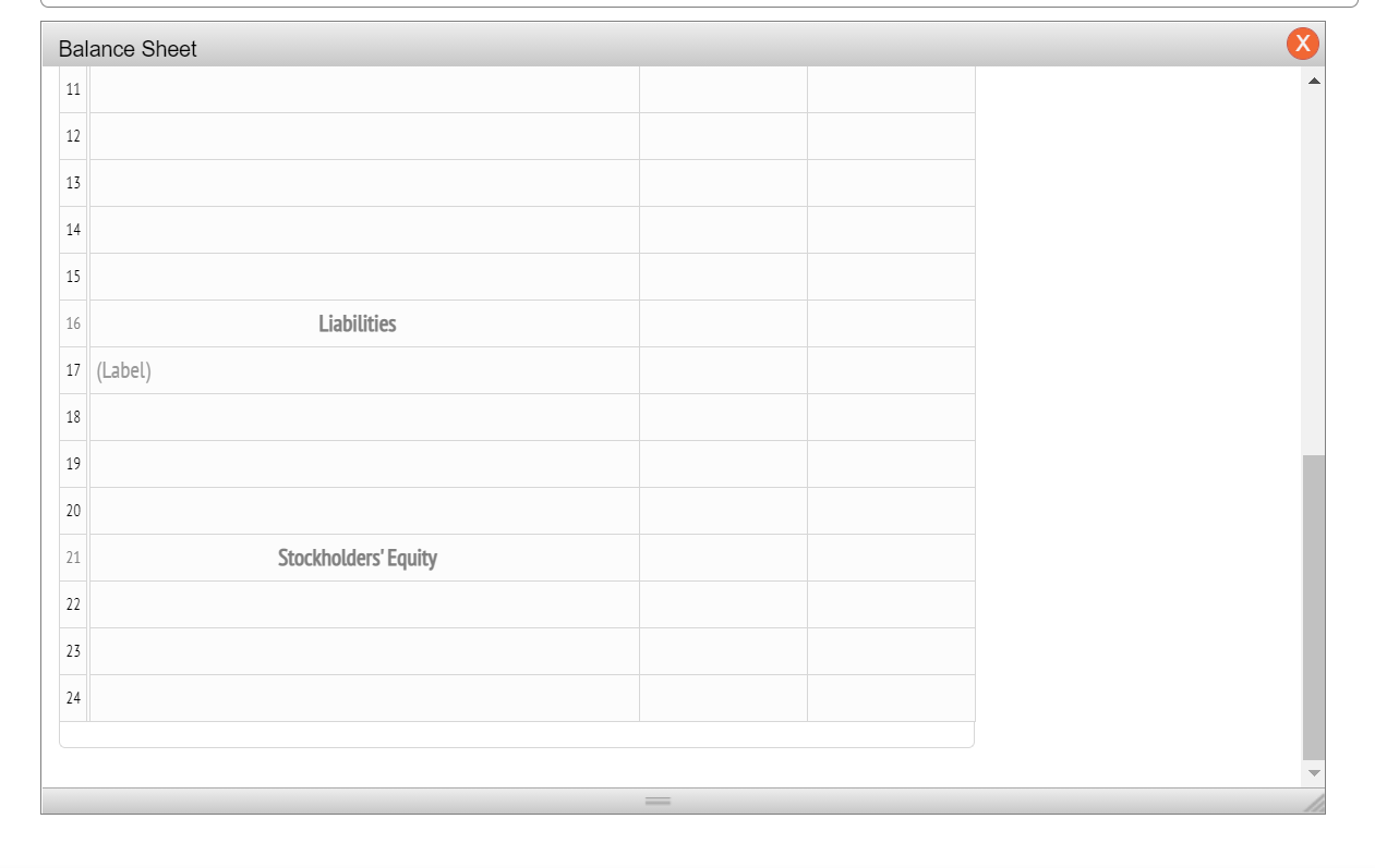 Total liabilities $41,365 Stockholders' Equity Instructions Accumulated depreciation-equipment 7,340 Net income 11,500