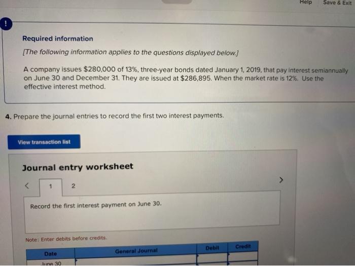  Help Save & Exit Required information [The following information applies to