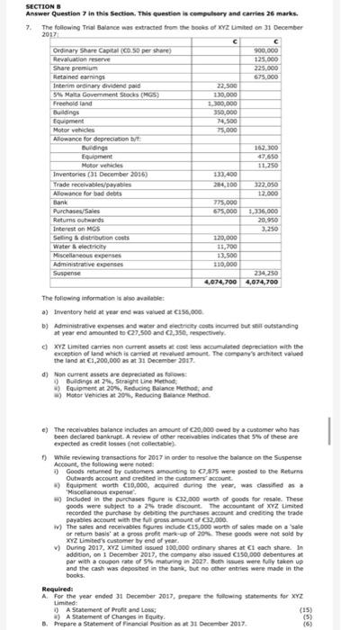 SECTIONS Answer Question 7 in this section. This question is compulsory