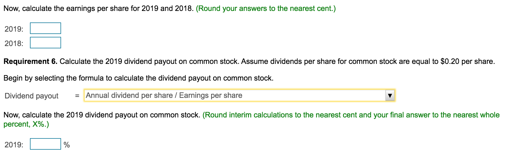 Expense Net Income Additional data: Total Assets Common Stockholders' Equity Preferred Dividends