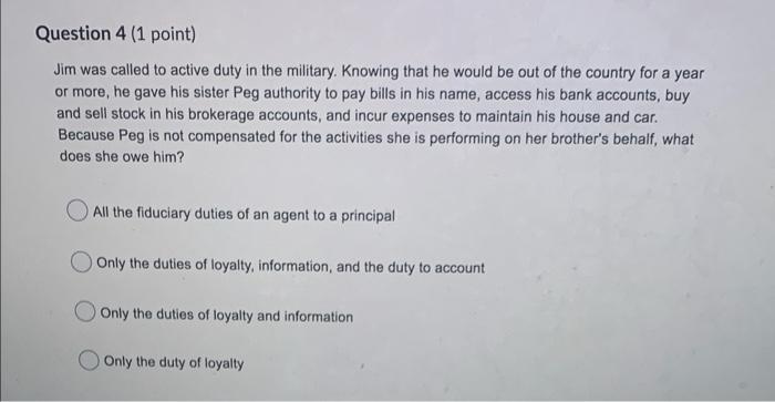 that are not in the agency agreement When the instructions are to