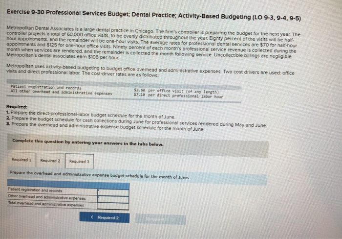 The firm's controller is preparing the budget for the next year. The