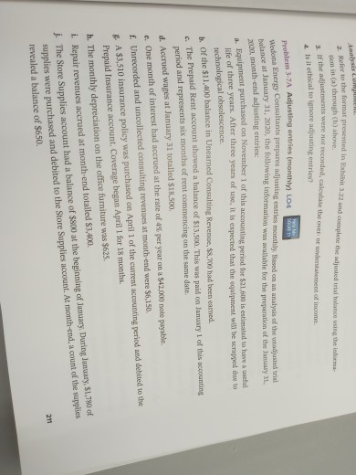  question 3-7A the to the format presented in thibit 3.22 and