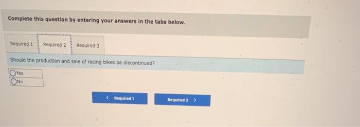 a dirt bike, a mountain bike, and a racing bike. Data on