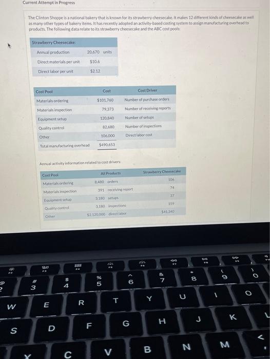  Current Attempt in Progress The Clinton Shoppe is a national bakery