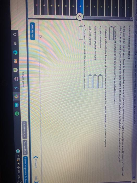  now.com/leyla Asignment Assignment Main.dolinvokertake AssignmentSessionlocator nprogrefalte Analysis of Receivables Method At