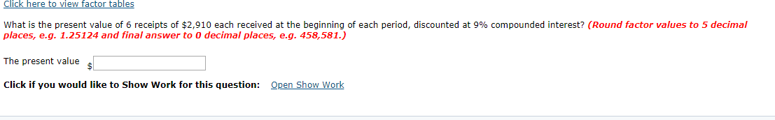 is independent of the others.) Click here to view factor tables What