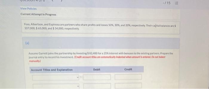  - / 15 ini View Policies Current Attempt In Progress Foss,