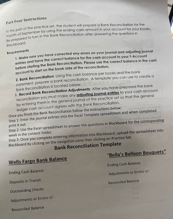 solve part 4 & 5 Part Four Instructions In this part of