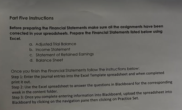 the practice set, the student will prepare a Bank Reconciliation for the