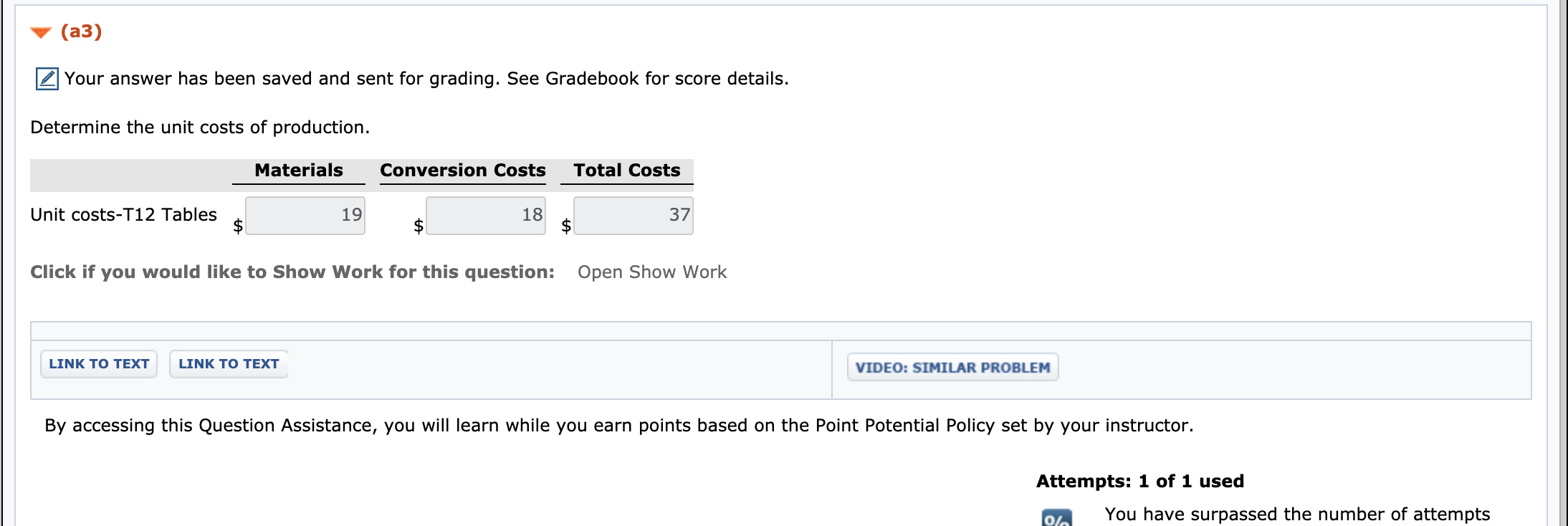 conversion costs are incurred uniformly. Production and cost data for the first