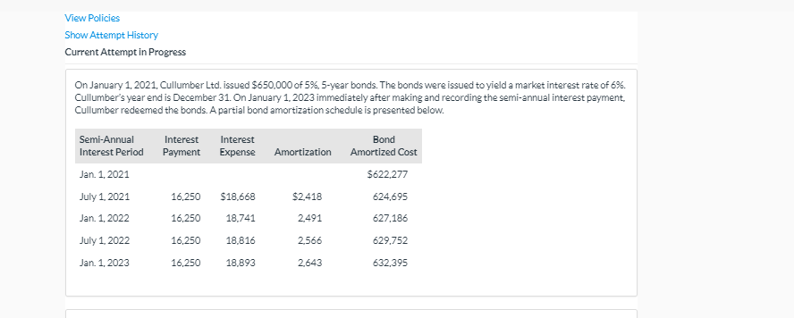 View Policies Show Attempt History Current Attempt in Progress On January