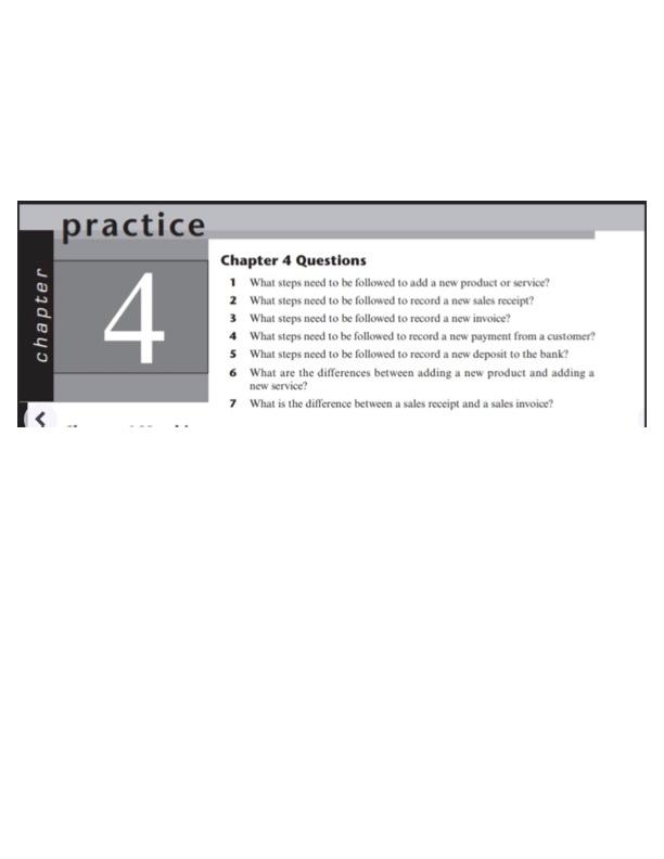  practice chapter 4 Chapter 4 Questions 1 What steps need to