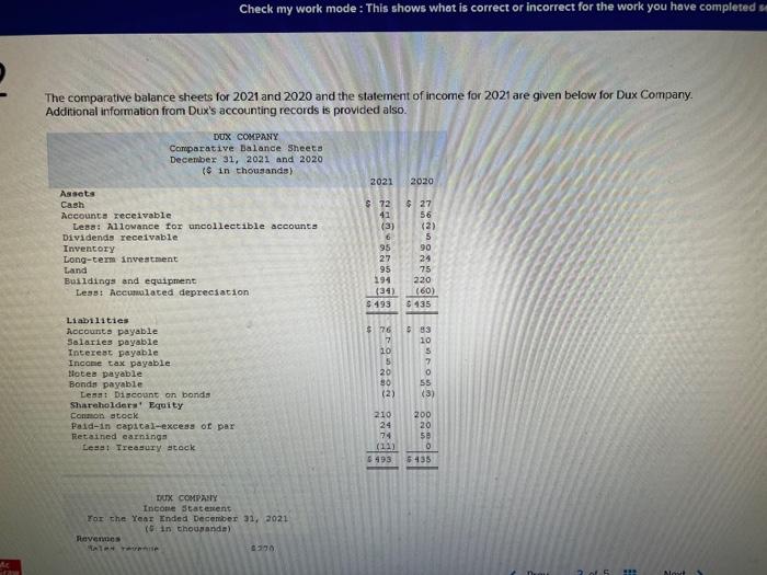  Check my work mode: This shows what is correct or incorrect