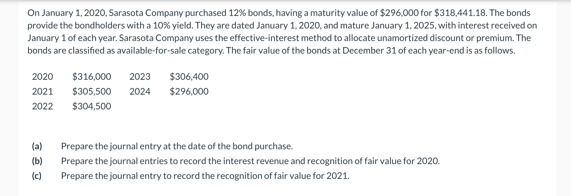 I HAVE TROUBLE DOING THIS QUESTION. HELP PLEASE On January 1, 2020,
