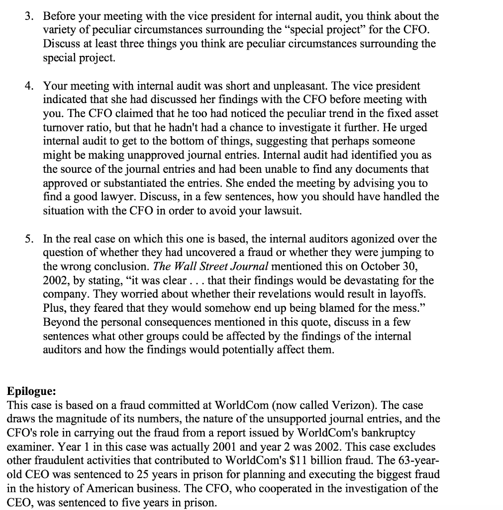 and #2. Use the provided three text boxes on the Excel worksheet