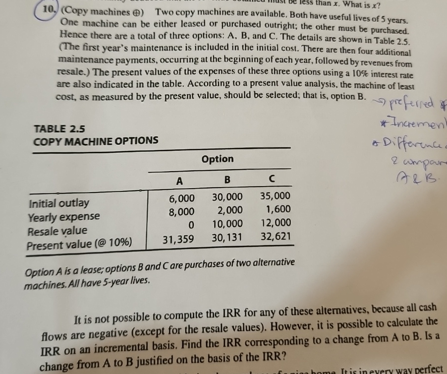  (Copy machines o+) Two copy machines are available. Both have useful