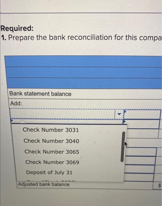 the adjusting entry required, if any, related to bank service charges. Note:
