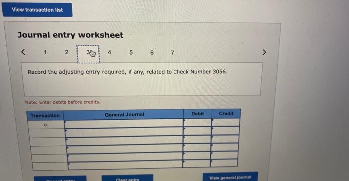 required, if any, related to the NSF check. Note: Enter debits before