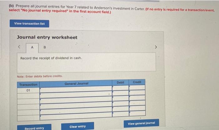 5. Anderson Corporation paid $608,000 for 19,000 (20%) of the outstanding shares