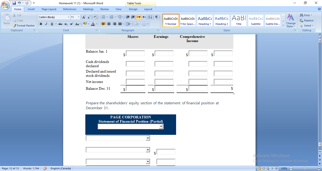 Declared a $1 per share cash dividend to shareholders of record on